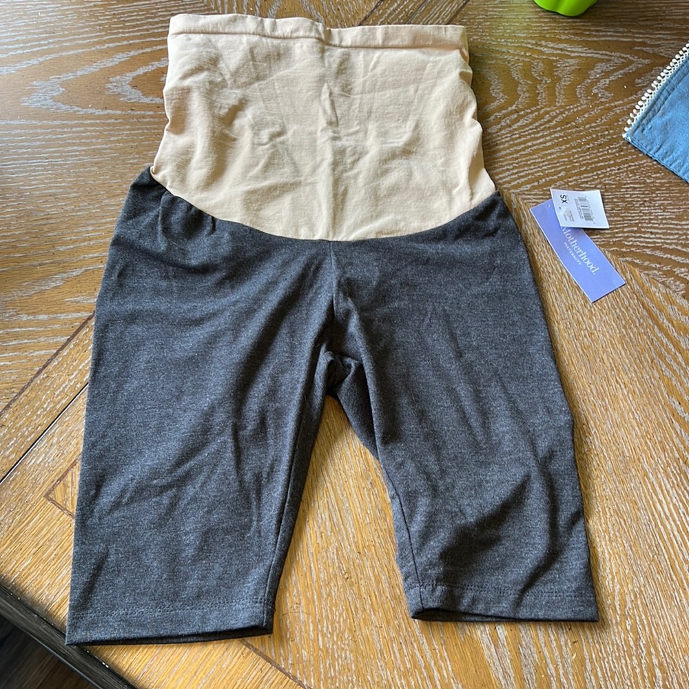 Maternity bike shorts - gray